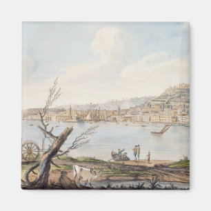 Bay of Naples from sea shore near the Maddalena Br Magnet