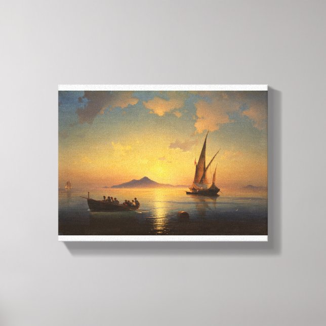Bay of Naples Ivan Aivazovsky seascape waterscape Canvas Print (Front)