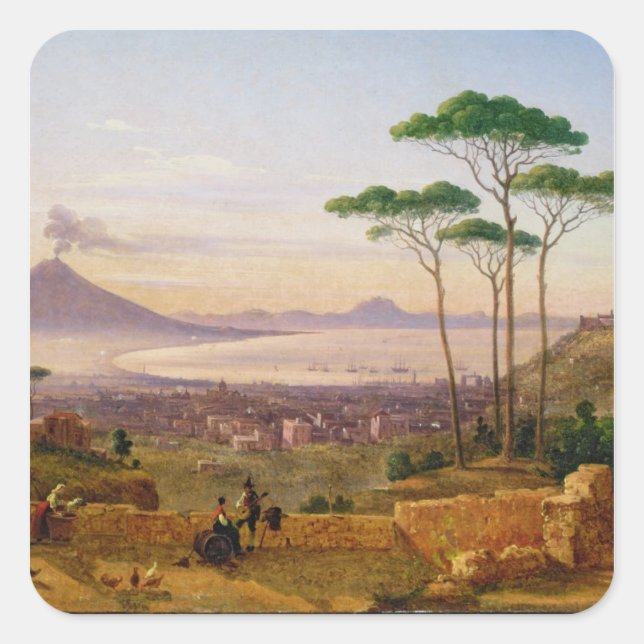 Bay of Naples Square Sticker (Front)