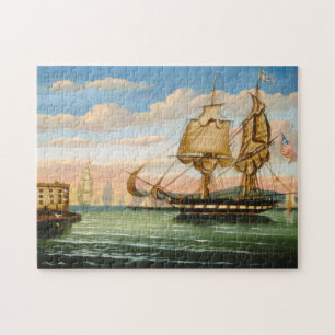 Bay of New York, Sunset Jigsaw Puzzle