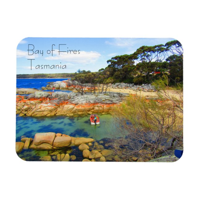 bay of tasmania magnet (Horizontal)