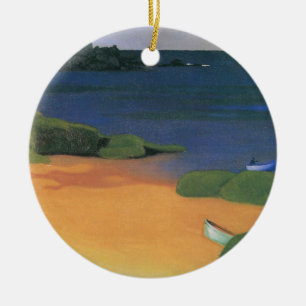 Bay of Tregastel by Felix Vallotton, Fine Art Ceramic Ornament