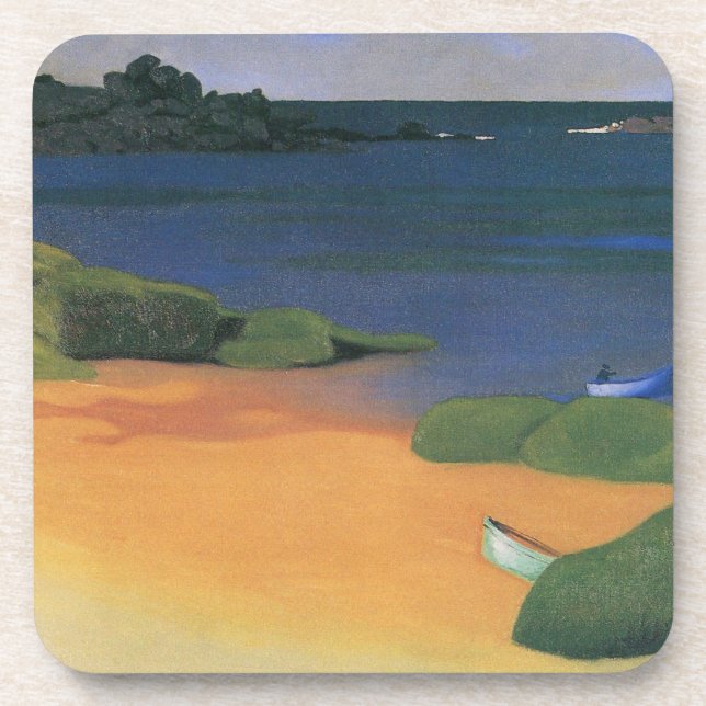 Bay of Tregastel by Felix Vallotton, Fine Art Coaster (Front)