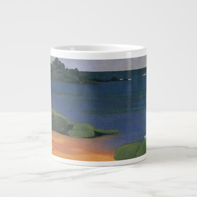 Bay of Tregastel by Felix Vallotton, Fine Art Large Coffee Mug (Front)