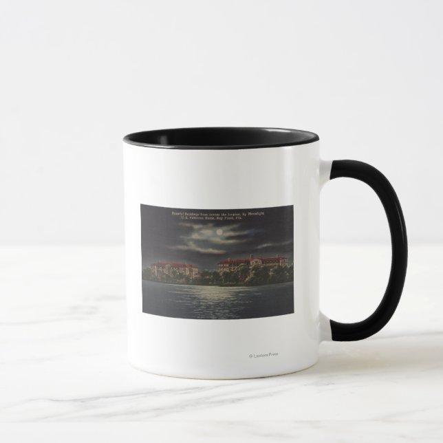 Bay Pines, Florida - Moonlit View of Hospital Mug (Right)