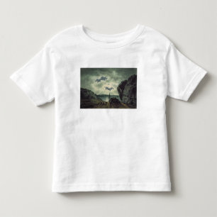 Bay Scene in Moonlight, 1787 (w/c over pencil on p Toddler T-shirt