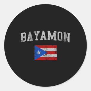 Bayamon Puerto Rico Flag Classic Round Sticker