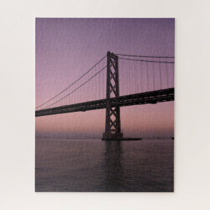 Baybridge under Pink Sky Jigsaw Puzzle