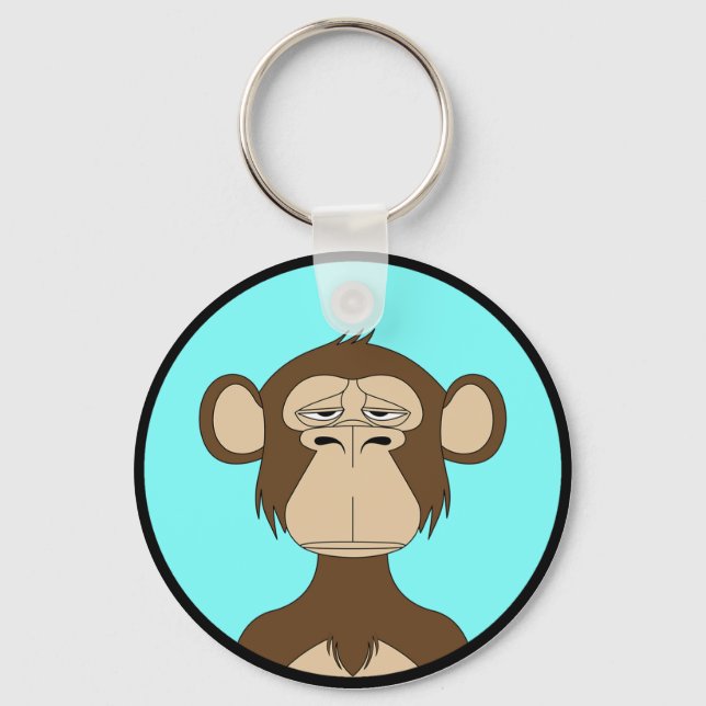 BAYC Crypto Art Ape Keychain (Front)