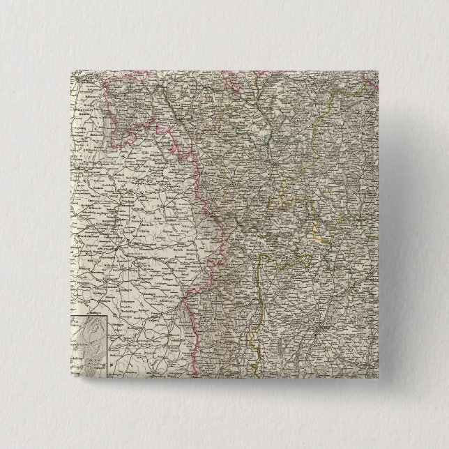 Bayern 2 Inch Square Button (Front)