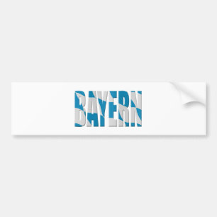 Bayern (Bavaria) flag(ge) Bumper Sticker