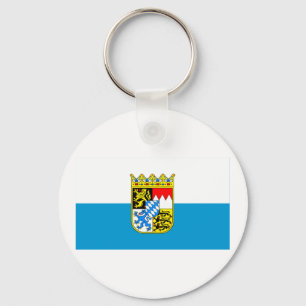 Bayern / Bavaria Flag with Arms Keychain