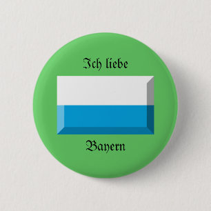 Bayern Flag Gem 2 Inch Round Button