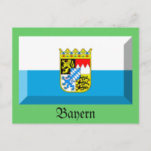 Bayern Flag Gem Postcard