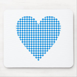 Bayern Herz Rauten Bavaria heart diamonds Mouse Pad