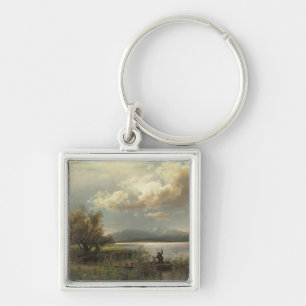 Bayern Landscape, 1856 Keychain