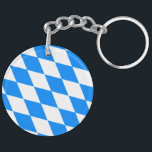 Bayern Rauten Fahne Keychain<br><div class="desc">Bayern Rauten Fahne</div>