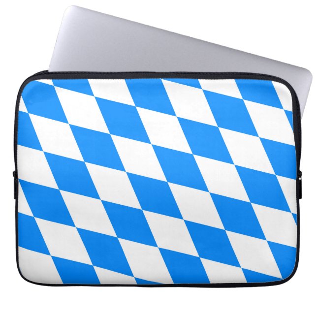 Bayern Rauten Fahne Laptop Sleeve (Front)