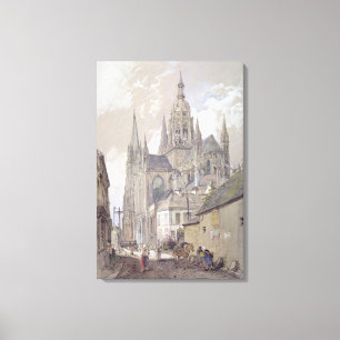Bayeux Cathedral, View from the South East Canvas Print