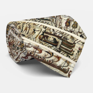 BAYEUX TAPESTRY 1066 Battle of Hastings Pattern Tie