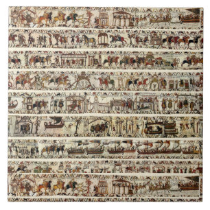 BAYEUX TAPESTRY 1066 Battle of Hastings Tile