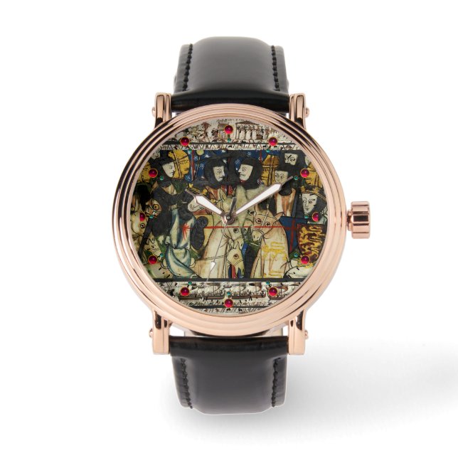 BAYEUX TAPESTRY 1066 Death of King Harold  Watch (Front)