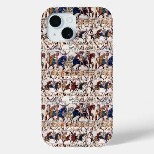 BAYEUX TAPESTRY 1066 NORMAN KNIGHTS AND ARCHERS iPhone 15 CASE