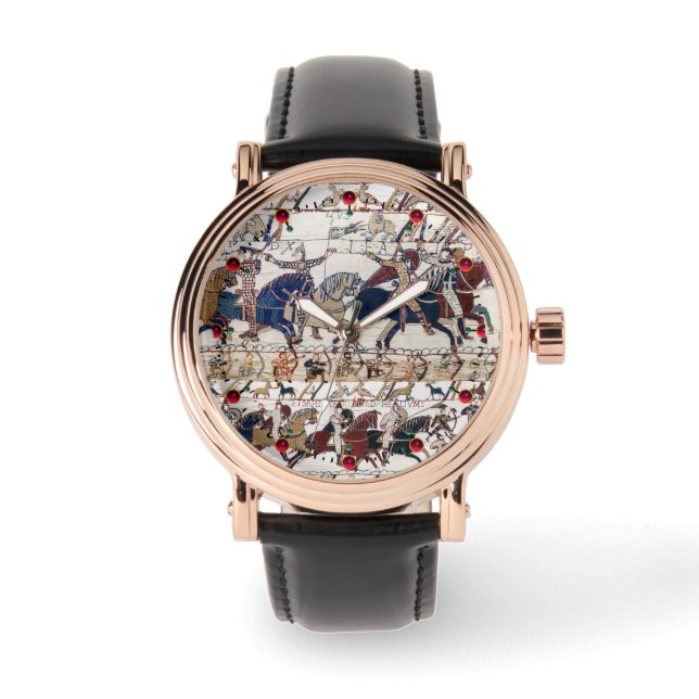 BAYEUX TAPESTRY 1066 NORMAN KNIGHTS AND ARCHERS WATCH (Front)