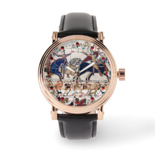 BAYEUX TAPESTRY 1066 NORMAN KNIGHTS AND ARCHERS WATCH