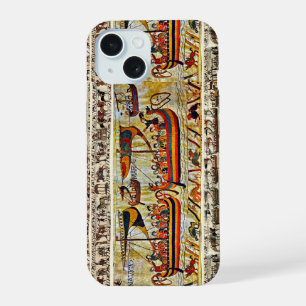 BAYEUX TAPESTRY 1066 VIKING SHIPS  iPhone 15 CASE