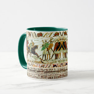BAYEUX TAPESTRY,BATTLE OF HASTINGS ,NORMAN KNIGHTS MUG