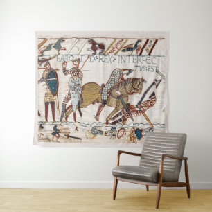 BAYEUX TAPESTRY Death of King Harold at Battle 
