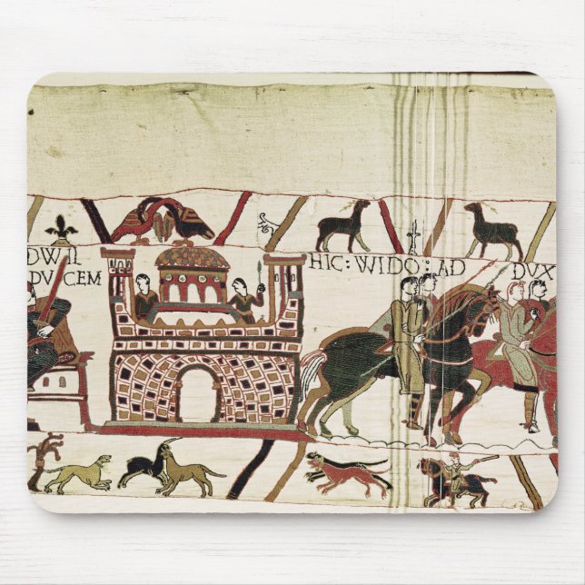 Bayeux Tapestry Earl Harold to Duke of Normandy Mouse Pad (Front)