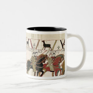 Bayeux Tapestry Earl Harold to Duke of Normandy Two-Tone Coffee Mug