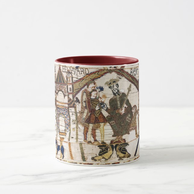 BAYEUX TAPESTRY King Edward Confessor and Harold  Mug (Center)