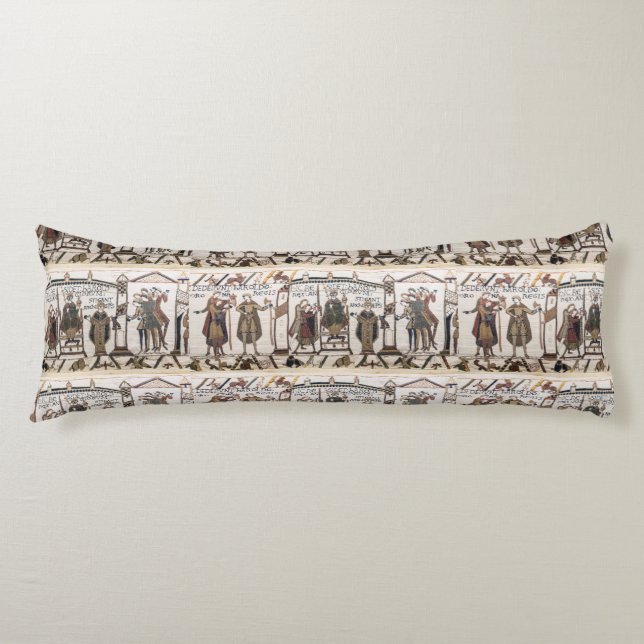 Bayeux Tapestry - King Harold Coronation Body Pillow (Front)