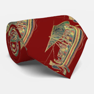 Bayeux Tapestry Sailing scene Tie
