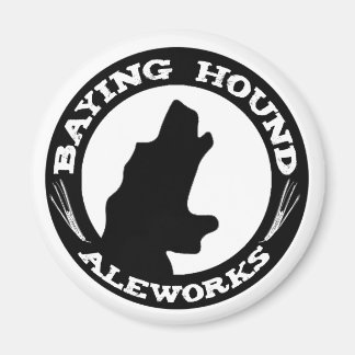 Baying Hound Fridge Magnet