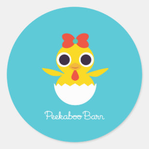 Bayla the Chick Classic Round Sticker