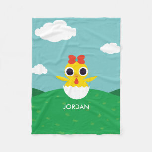 Bayla the Chick Fleece Blanket