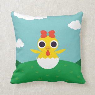 Bayla the Chick Throw Pillow