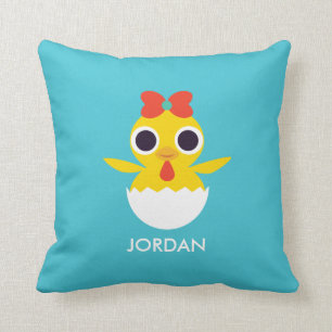 Bayla the Chick Throw Pillow