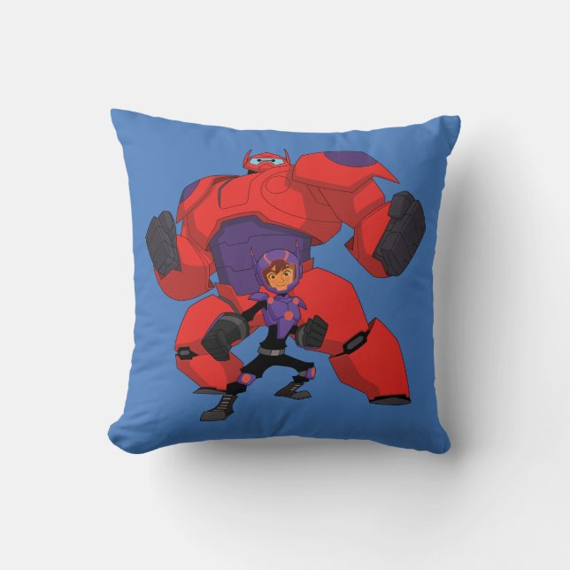 Baymax and Hiro Throw Pillow (Front)