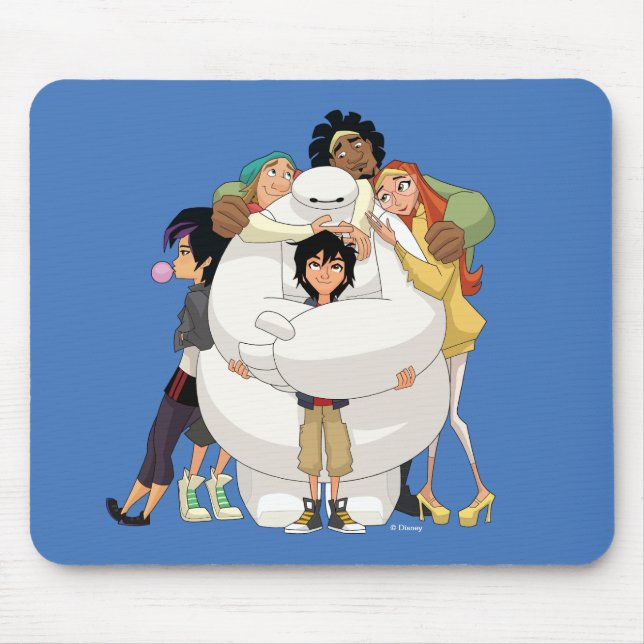 Baymax and his Friends Mouse Pad (Front)