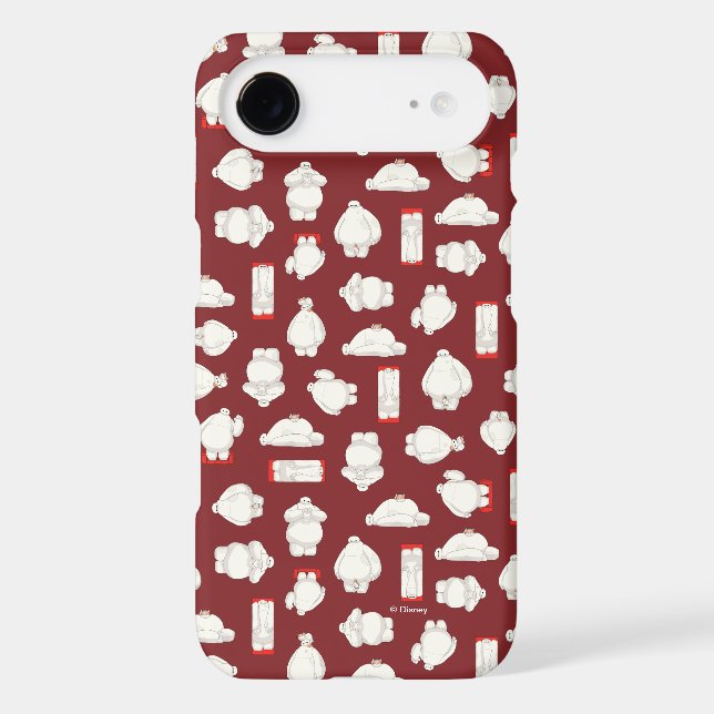 Baymax and Mochi Red Pattern Case-Mate iPhone Case (Back)