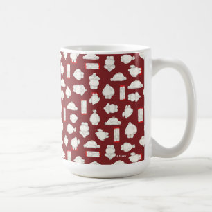 Baymax and Mochi Red Pattern Coffee Mug