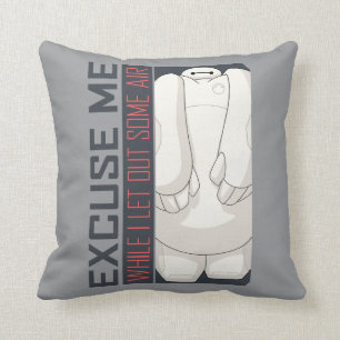 Baymax   Excuse Me Throw Pillow