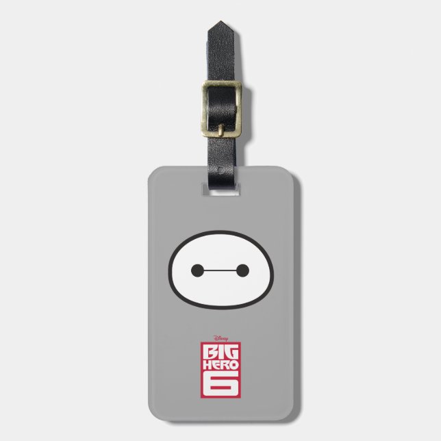 Baymax Face Outline Luggage Tag (Front Vertical)