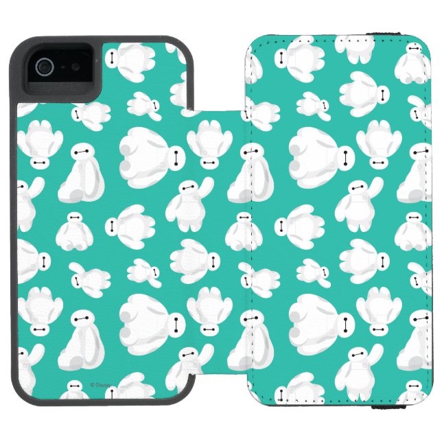 Baymax Green Classic Pattern Incipio iPhone Wallet Case (Folio Open)