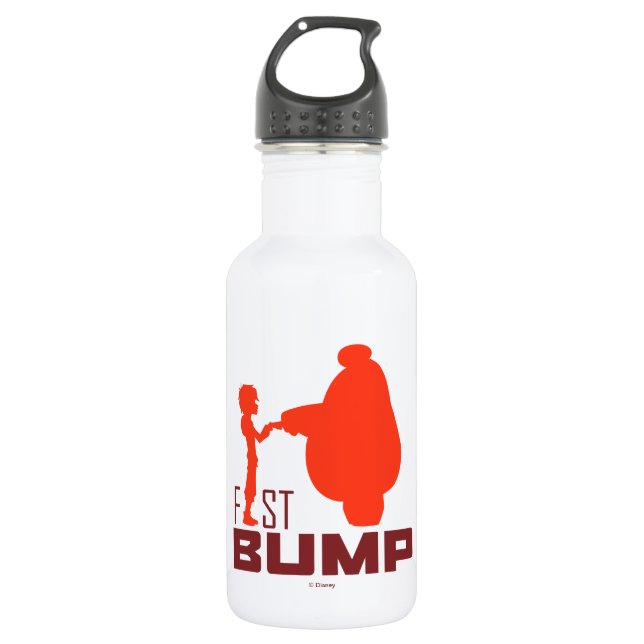 Baymax & Hiro | Fist Bump 532 Ml Water Bottle (Front)